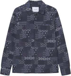 Layton Contrast Jacquard Overshirt