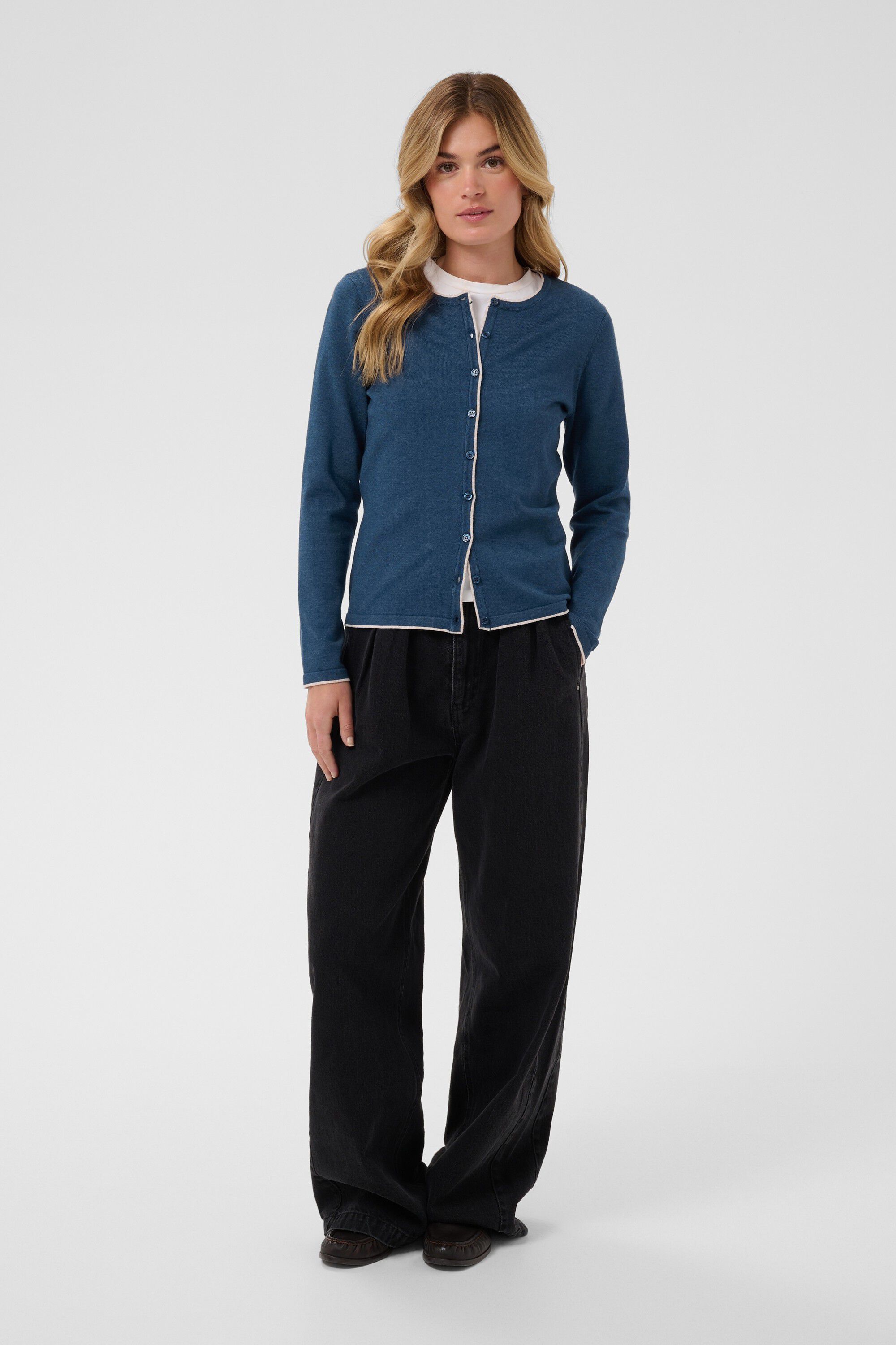 MilaSZ Contrast Stripe Cardigan