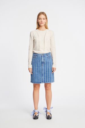 FRUMAH Organic Cotton Jeans Skirt