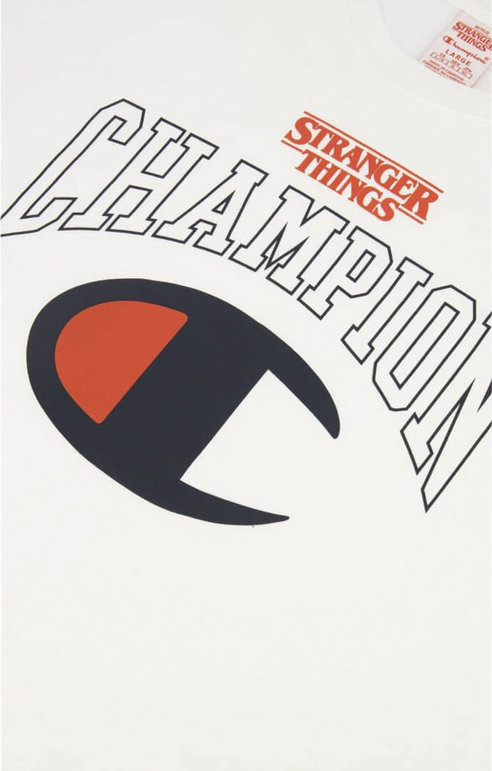 Champion X Stranger Things Logo T-shirt