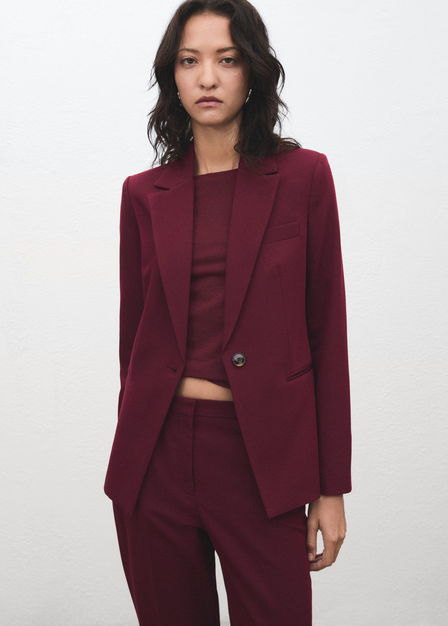 Straight suit trousers