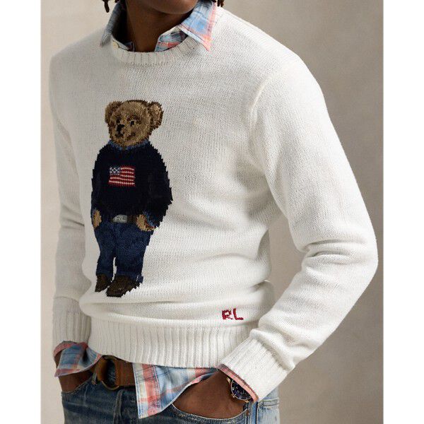 Polo Bear Linen-Cotton Sweater