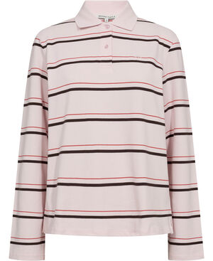 Lovella Striped Polo Tee