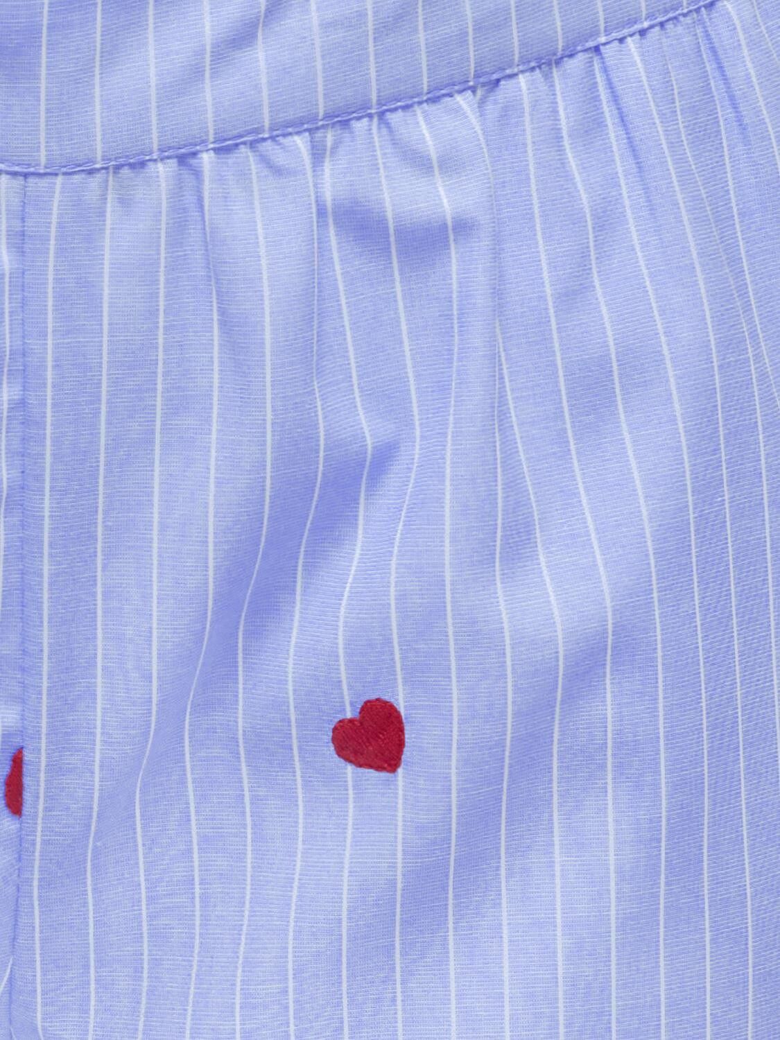 KOGNEW LINA STRIPE EMB SHORTS WVN