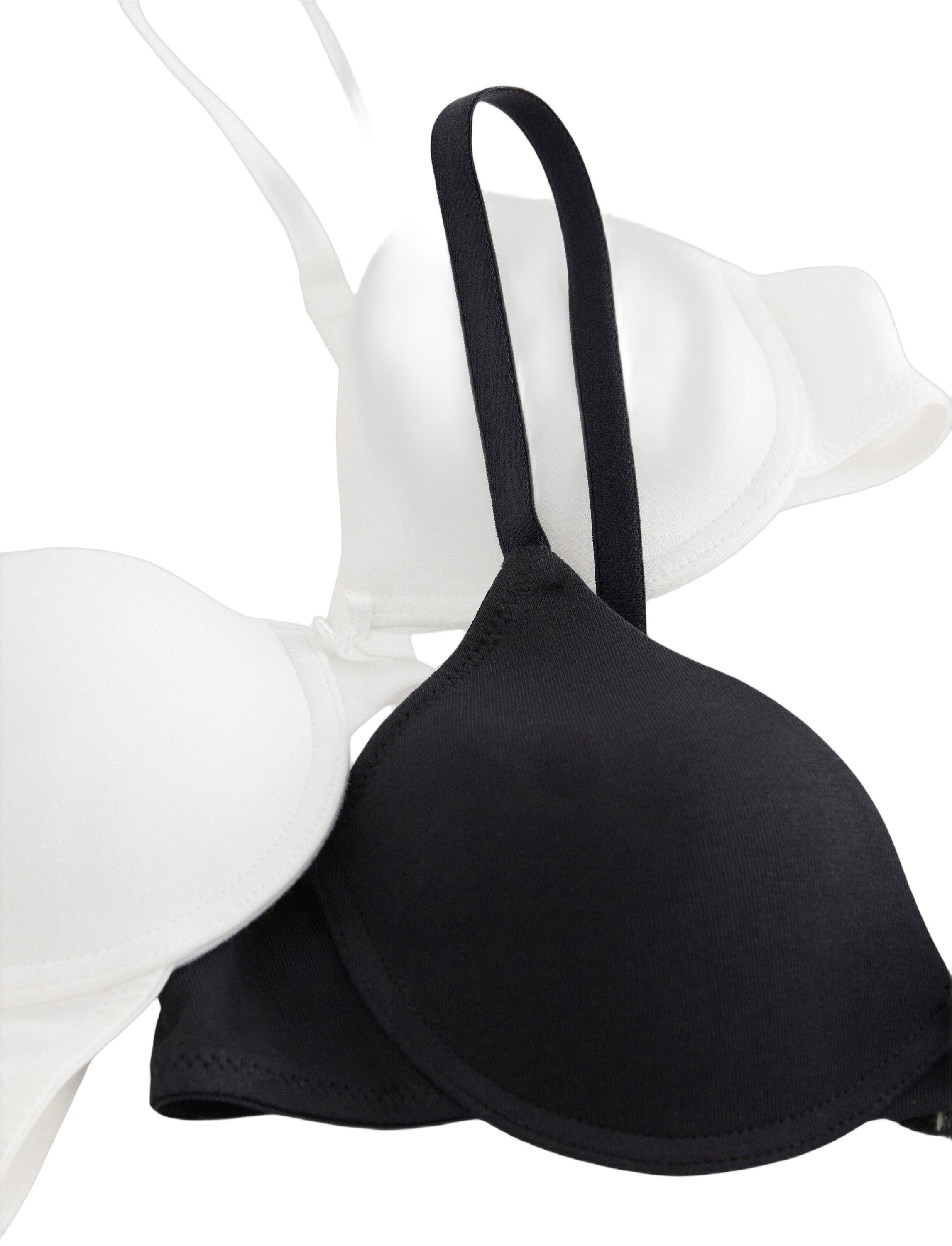 2 pak. med t-shirt-bh'er