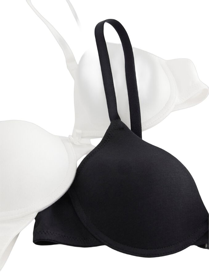 2 pak. med t-shirt-bh'er