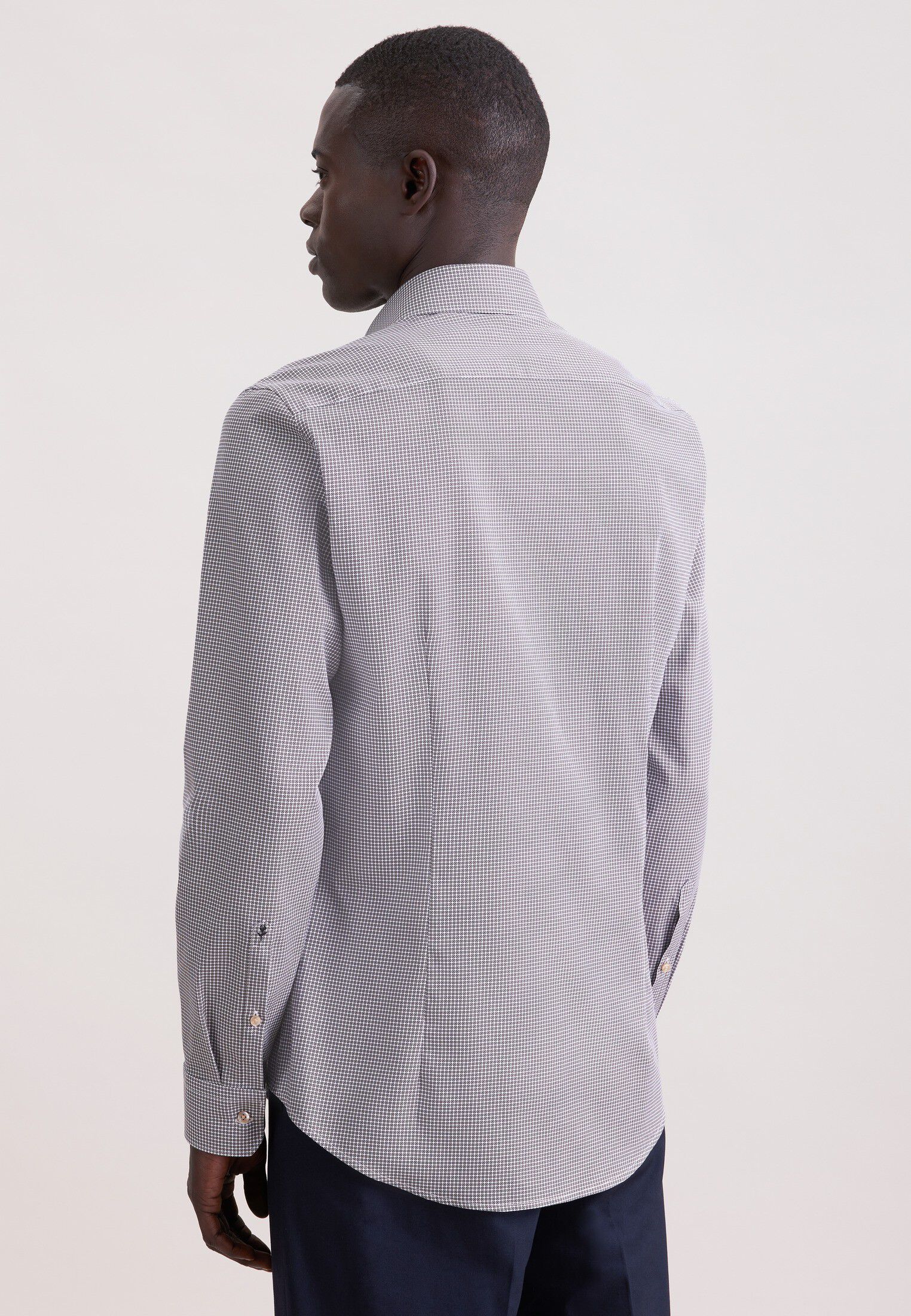 Business shirt Slim 1/1 Kent-Collar Print