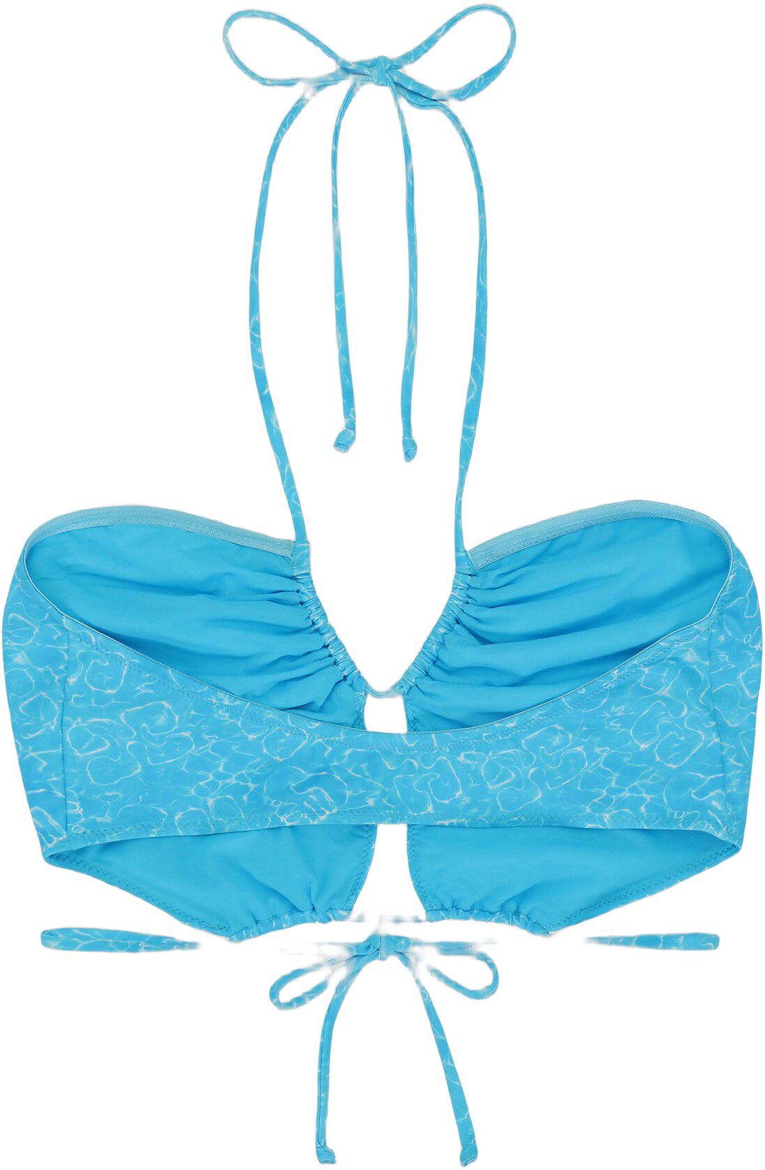 Recycled Printed String Bandeau Bik