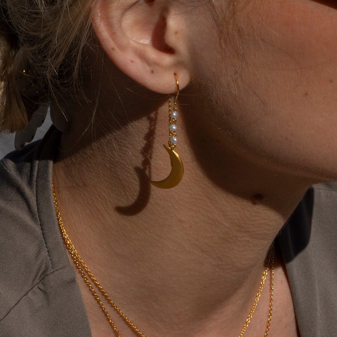 Summer Moon Earrings-GP