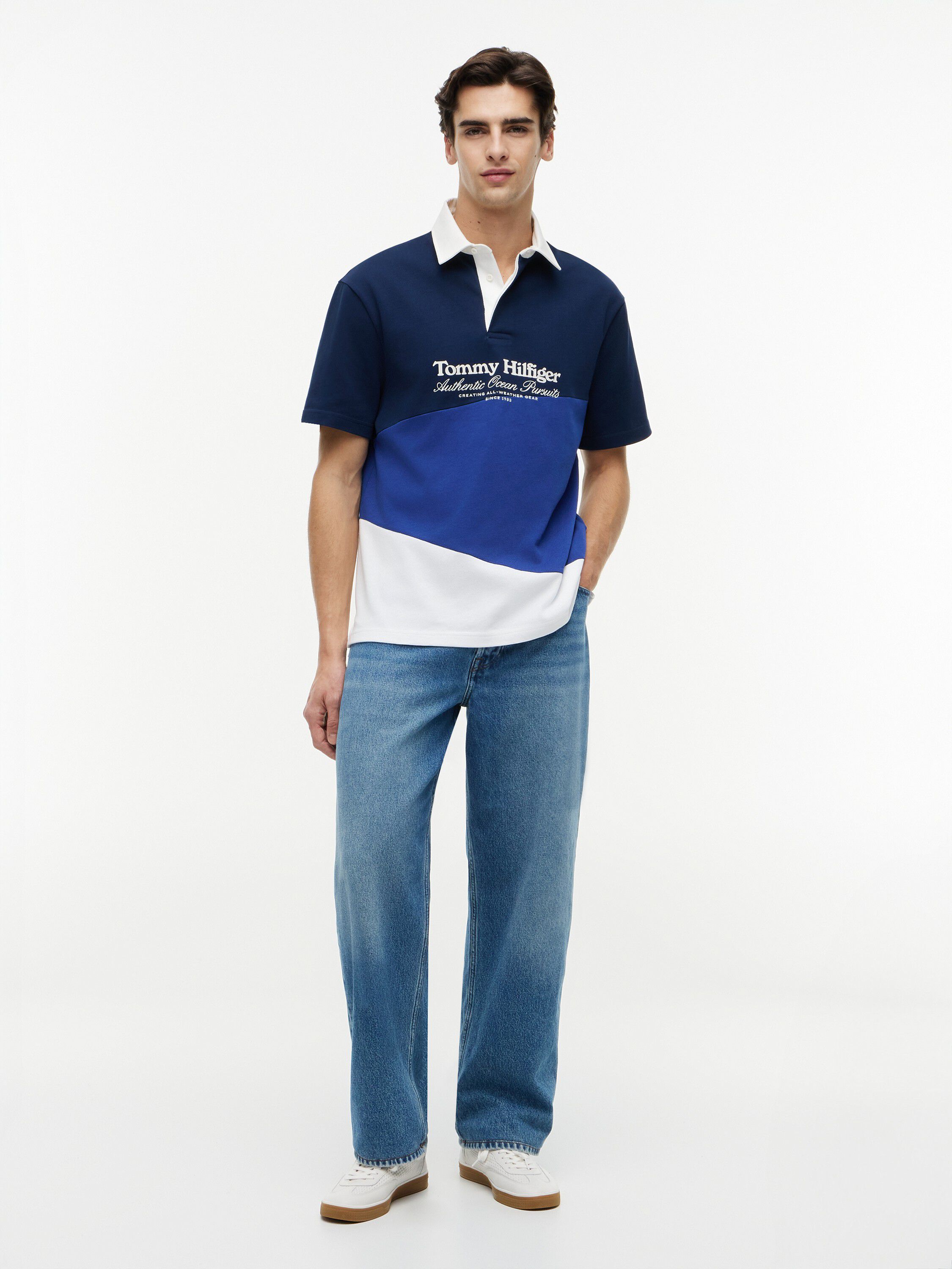 GRAPHIC COLORBLOCK CLASSIC POLO