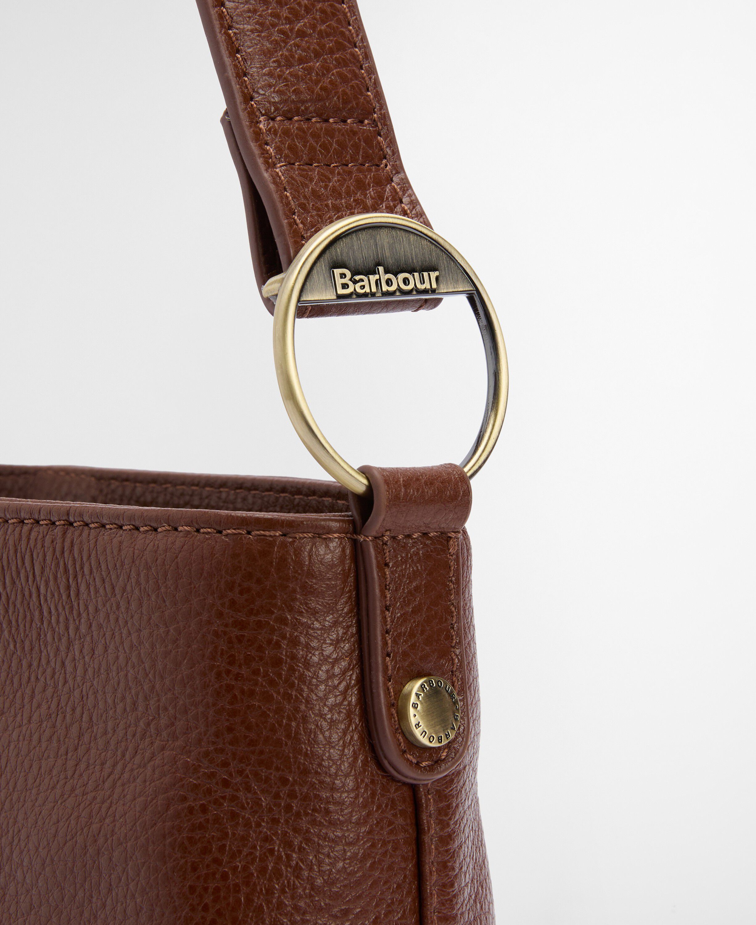 Barbour Cedar Leather Bucket Bag