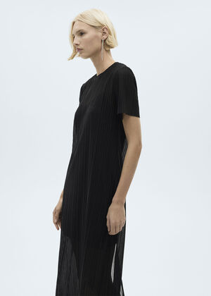 Lurex pleated dress