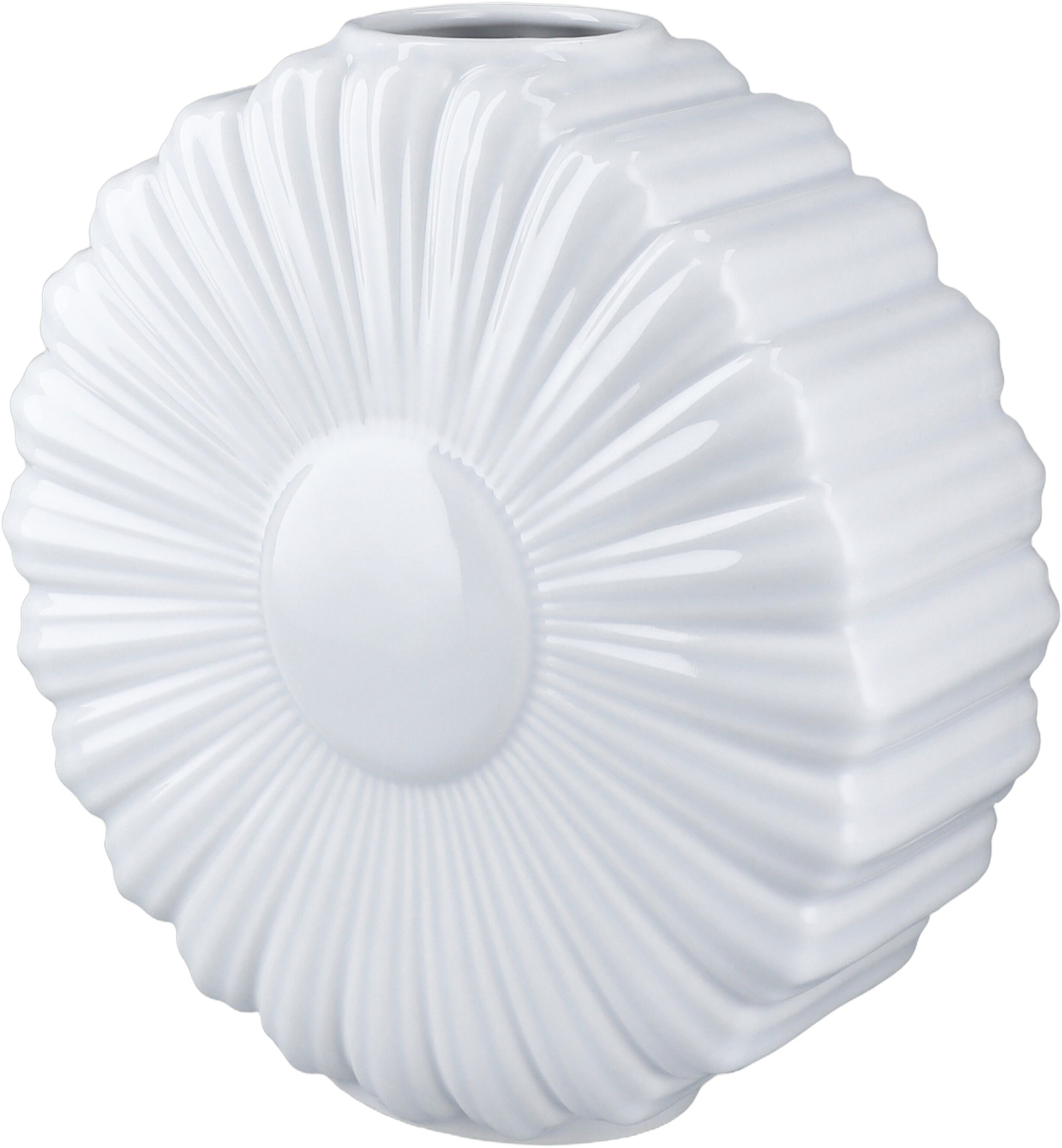 Flower Vase Marguerit H21 cm hvid porcel&aelig;n