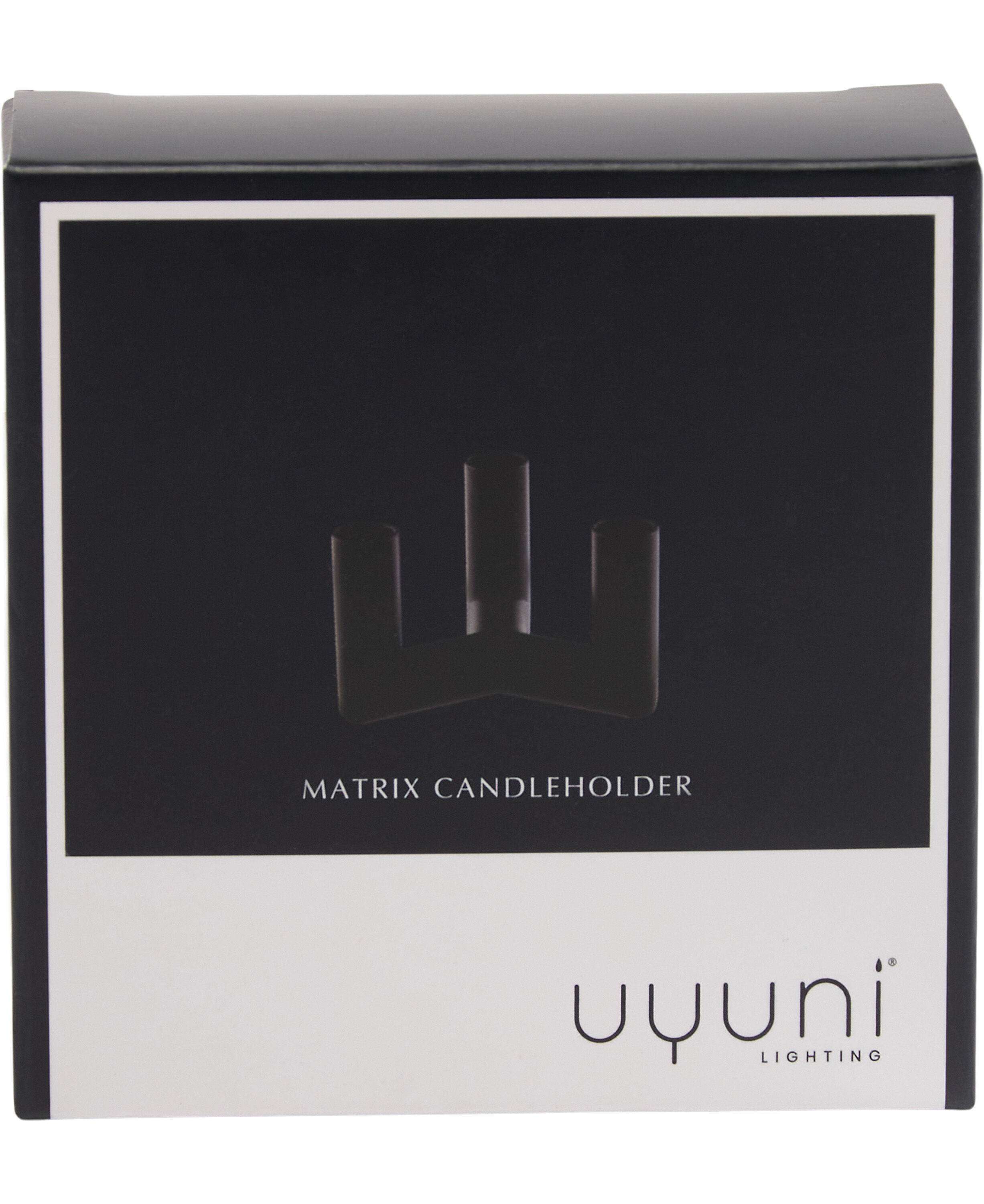 MATRIX Candle Holder - 3'arm Mini Taper - Matte Black - 7,5