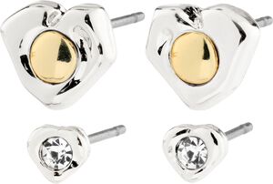 NOVA earrings 2-in-1 set, silver-plated