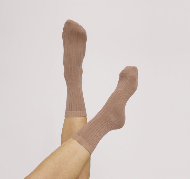 Organic Cotton Rib Socks 2-pack