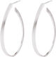 Oval creoles size 35 mm