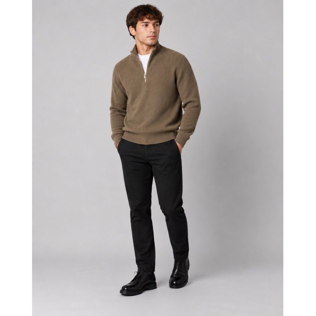 Mario half-zip knit