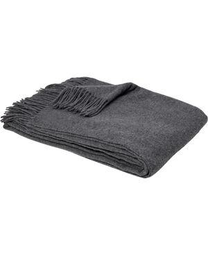 Plaid gr&aring; 140x200cm grigio medio