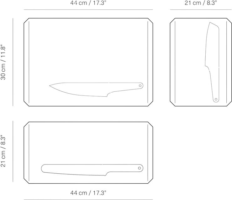 Veark Chopping board Polyd / Green / S