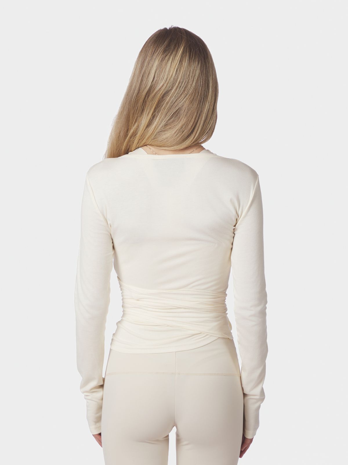 Nia Jersey Wrap Blouse