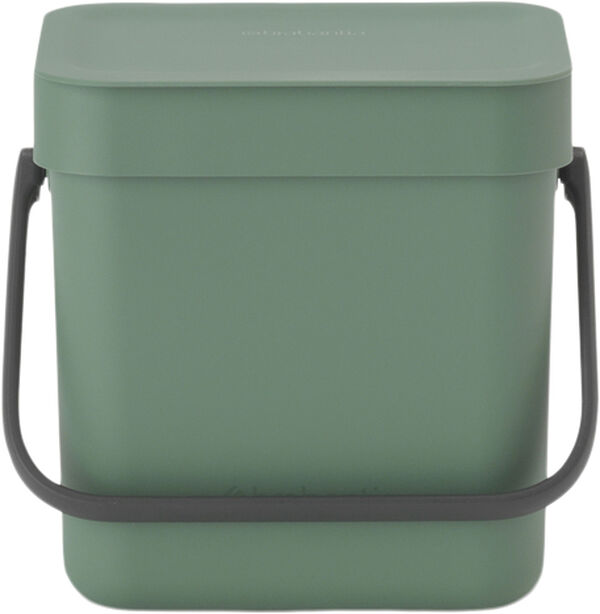 Affaldsspand m/låg sort. kon. 3 ltr