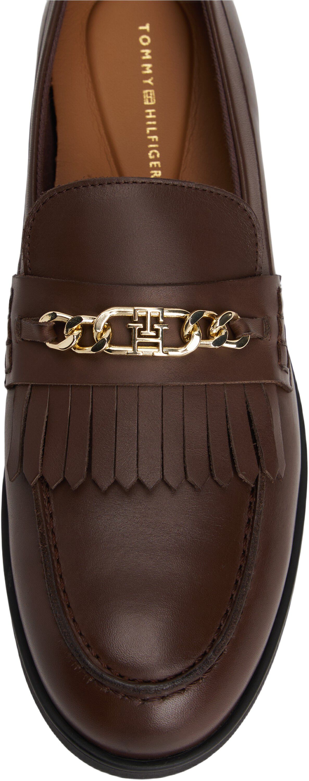 TH CHAIN FRINGE LEATHER LOAFER