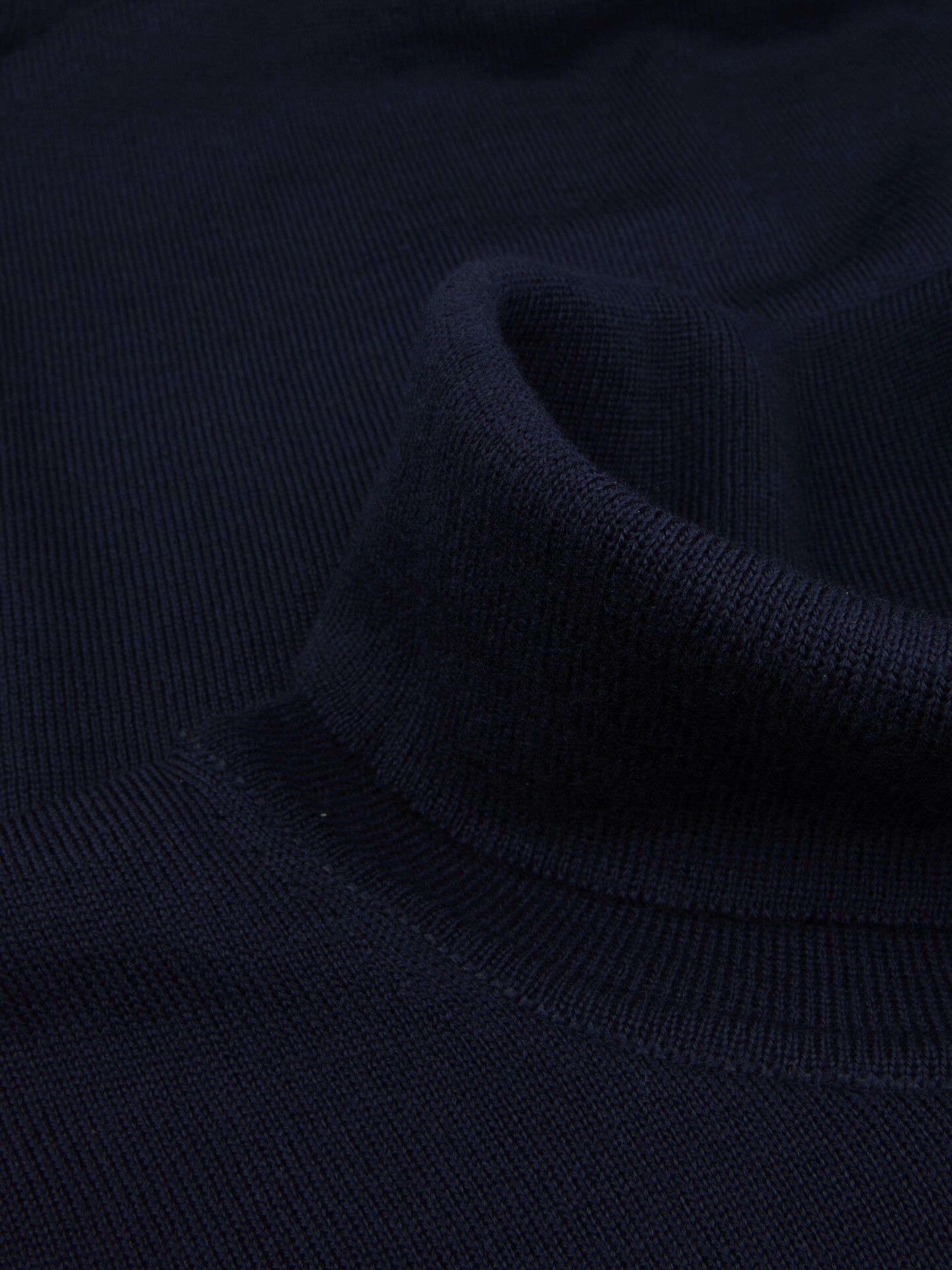 Sweater Knitted Roll Neck Merino Wool