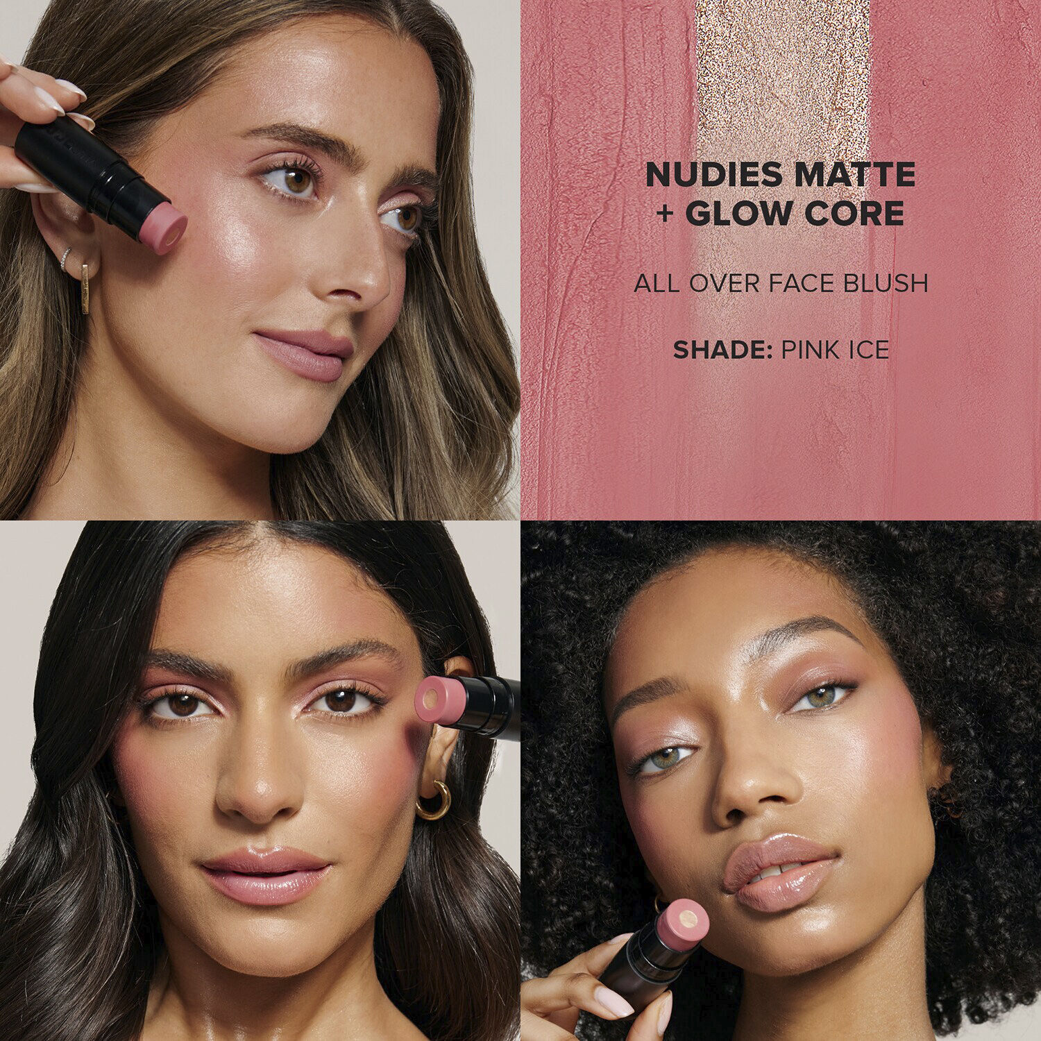 Nudies All Over Face Color Matte + Glow &ndash; Blush stick