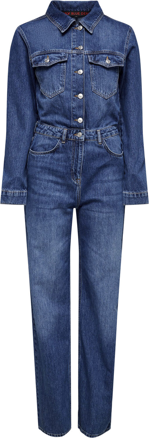 ONLKARA LS WIDE DNM JUMPSUIT RED A1