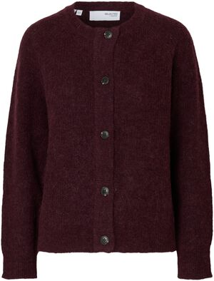 SLFLULU LS KNIT SHORT CARDIGAN NOOS