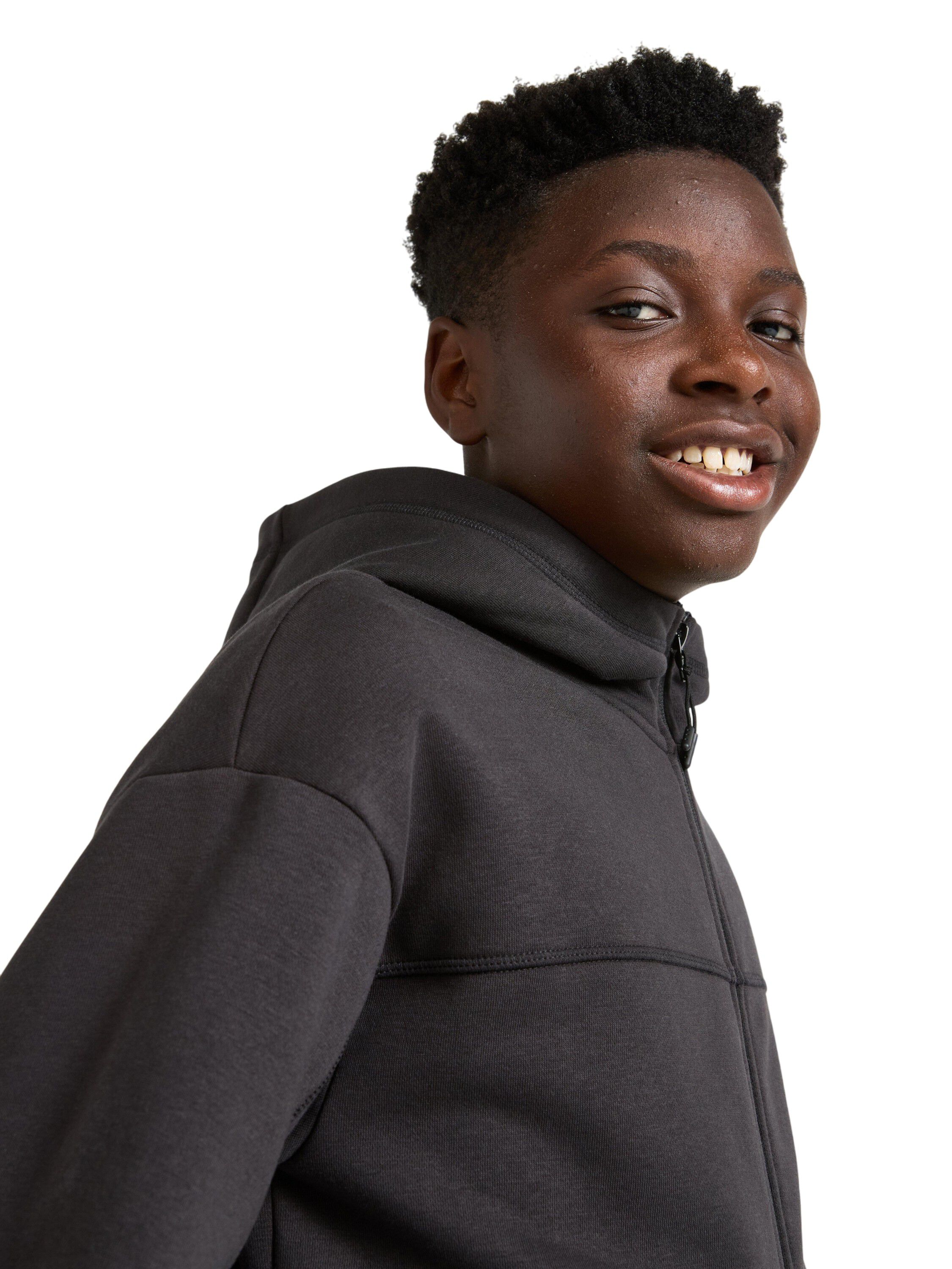 Sporty hettegenser i bomullsblandin