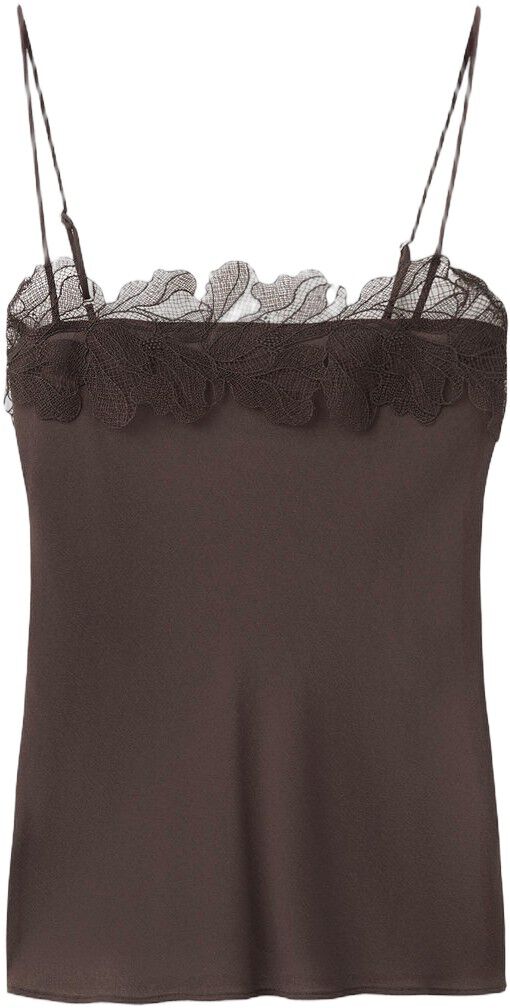 Lace trim top