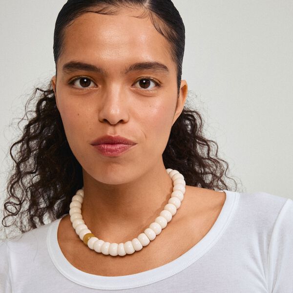 ECLIPSE necklace white/silver-plated