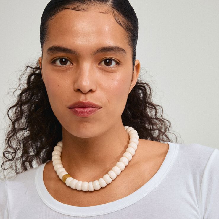 ECLIPSE necklace white/silver-plated