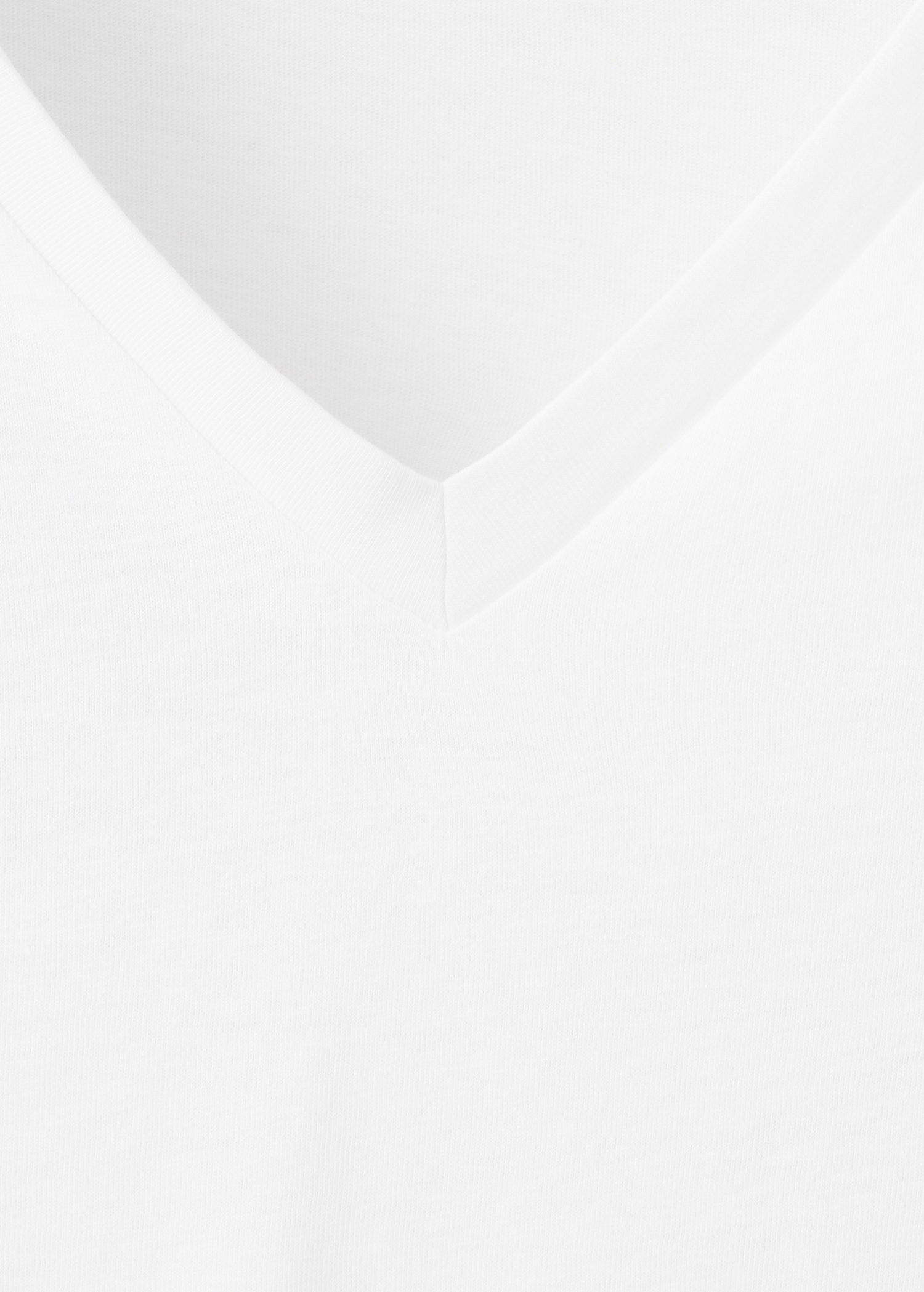 V-neck cotton T-shirt