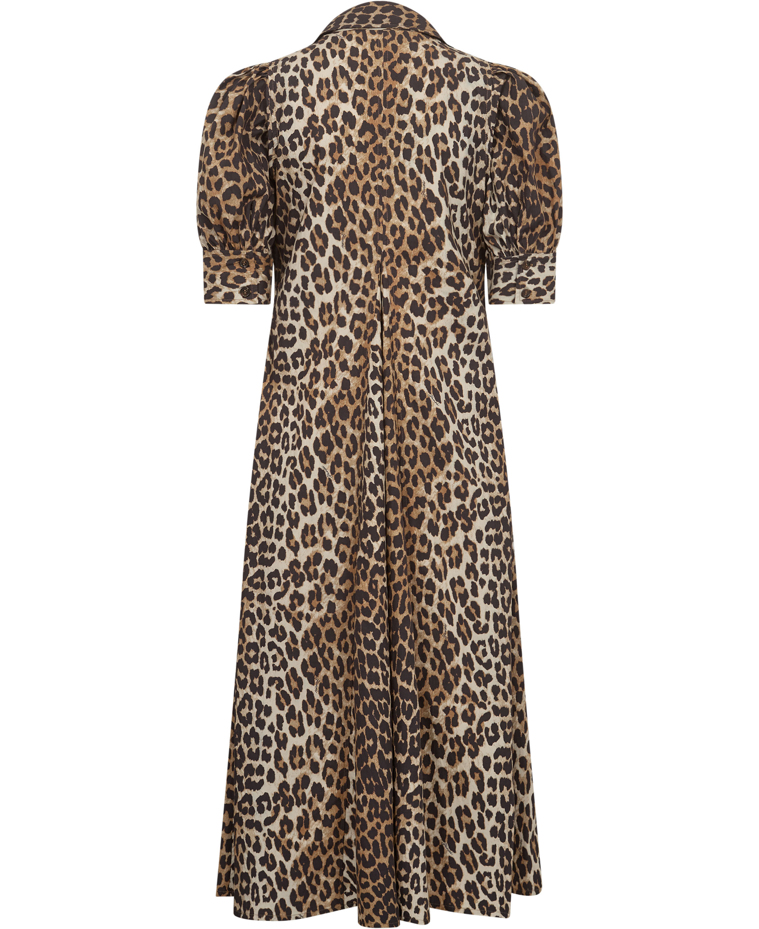 Cotton Poplin V-Neck Maxi Dress