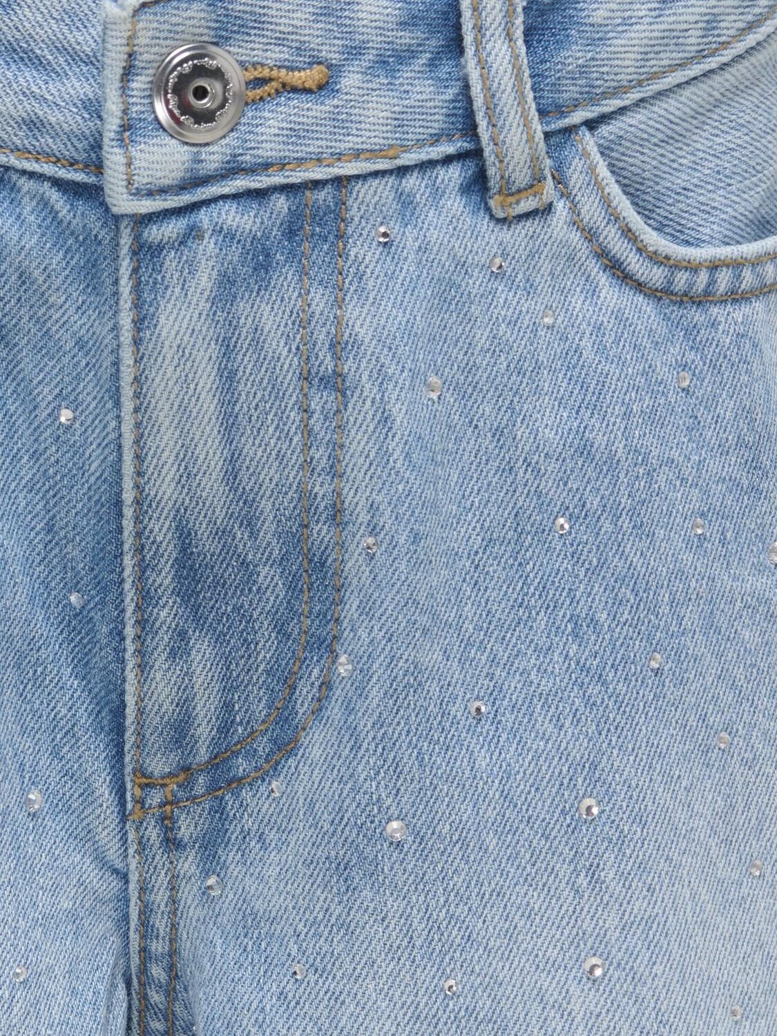 KOGSONNY HW WIDE RHINST DNM SHORTS