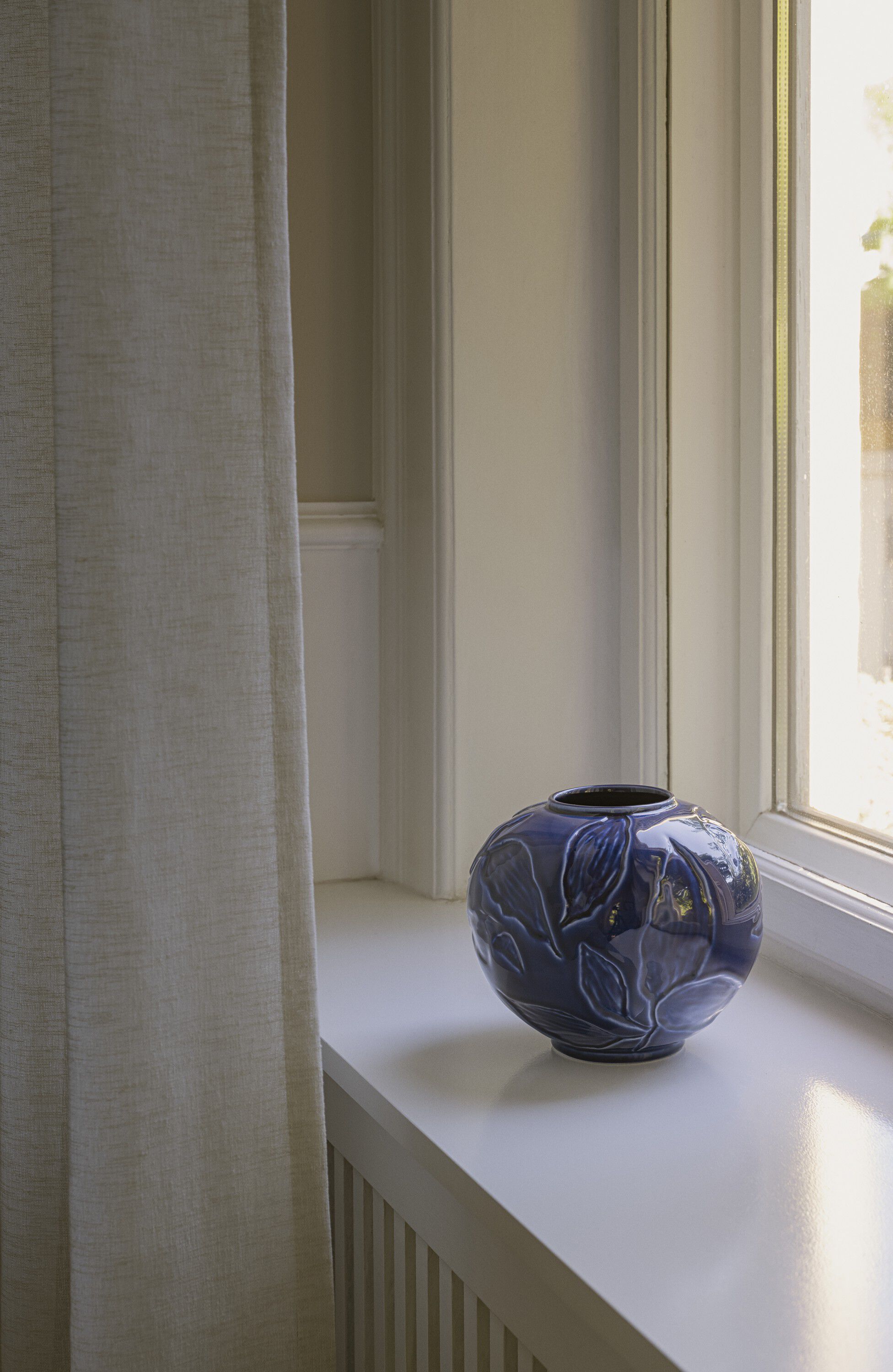 Florita GLAZED Agate Blue, H 15 cm, Vase
