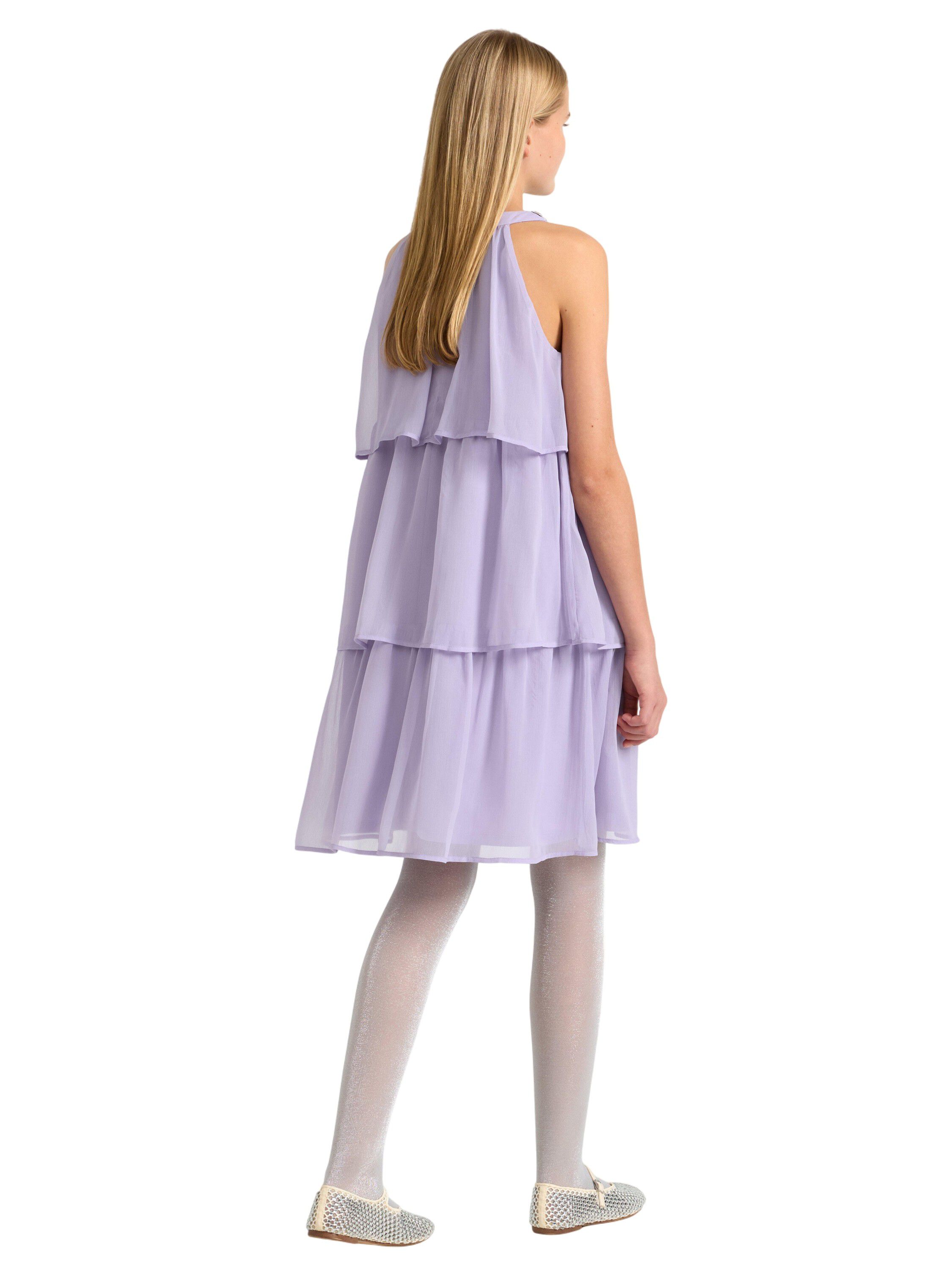 Ermel&oslash;s kjole i chiffong med strass