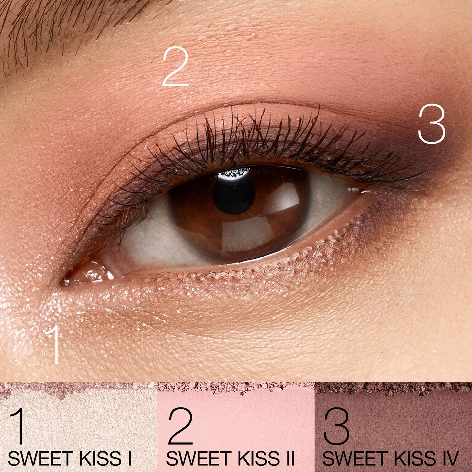 Sweet Kiss Quad Eyeshadow - Palette med fire &oslash;jenskygger