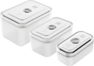 Fresh & Save Vakuum beholdersæt 3d i plastik. S,M, L