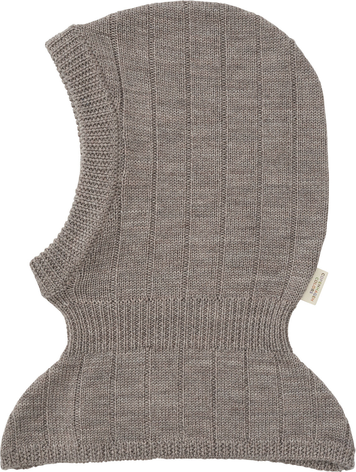 RIB KNITTED BALACLAVA IN MERINO WOO