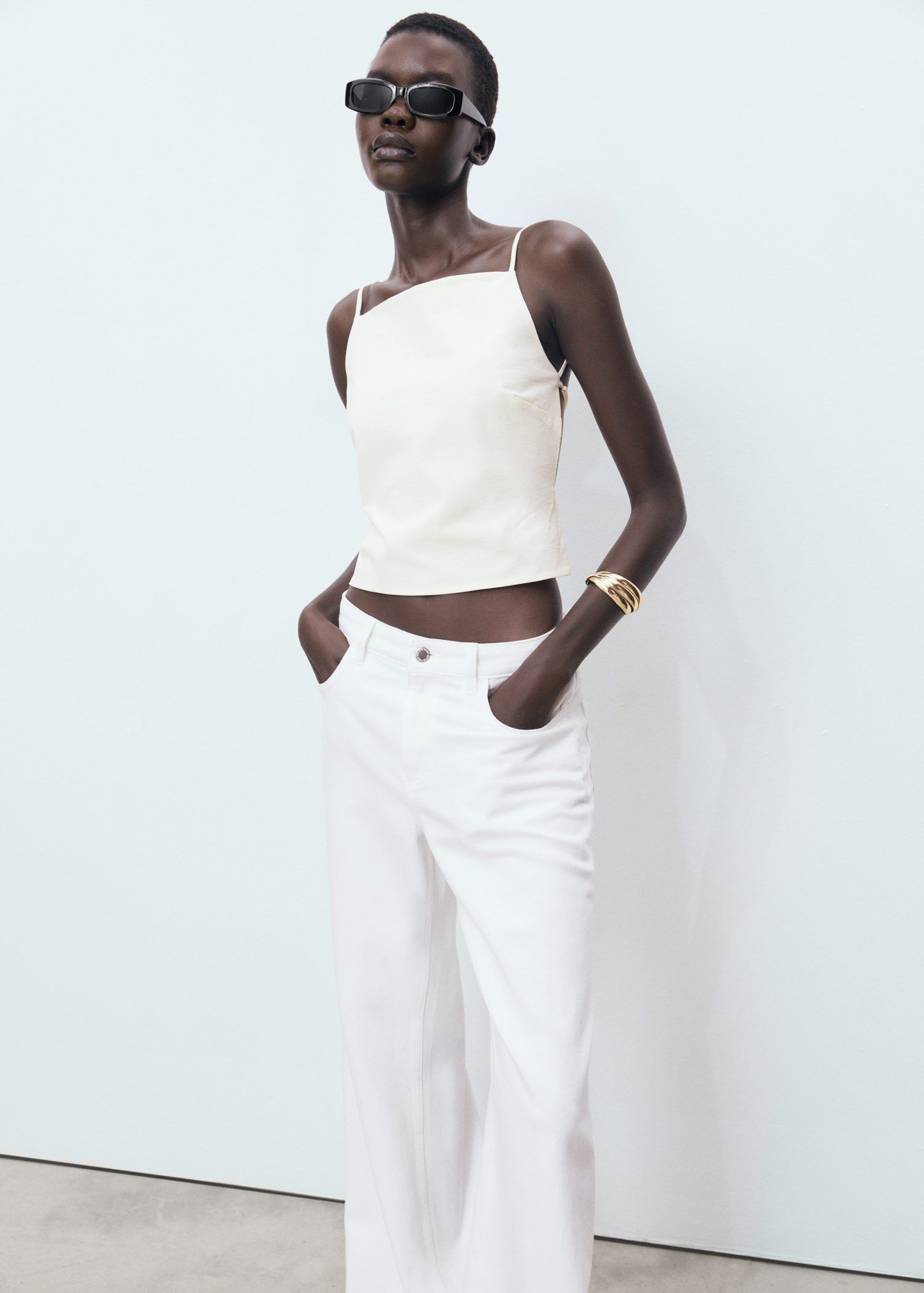 Low waist wideleg jeans