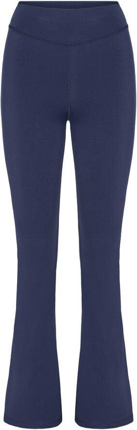 Sicilian high-waist flared leggings - Ocean