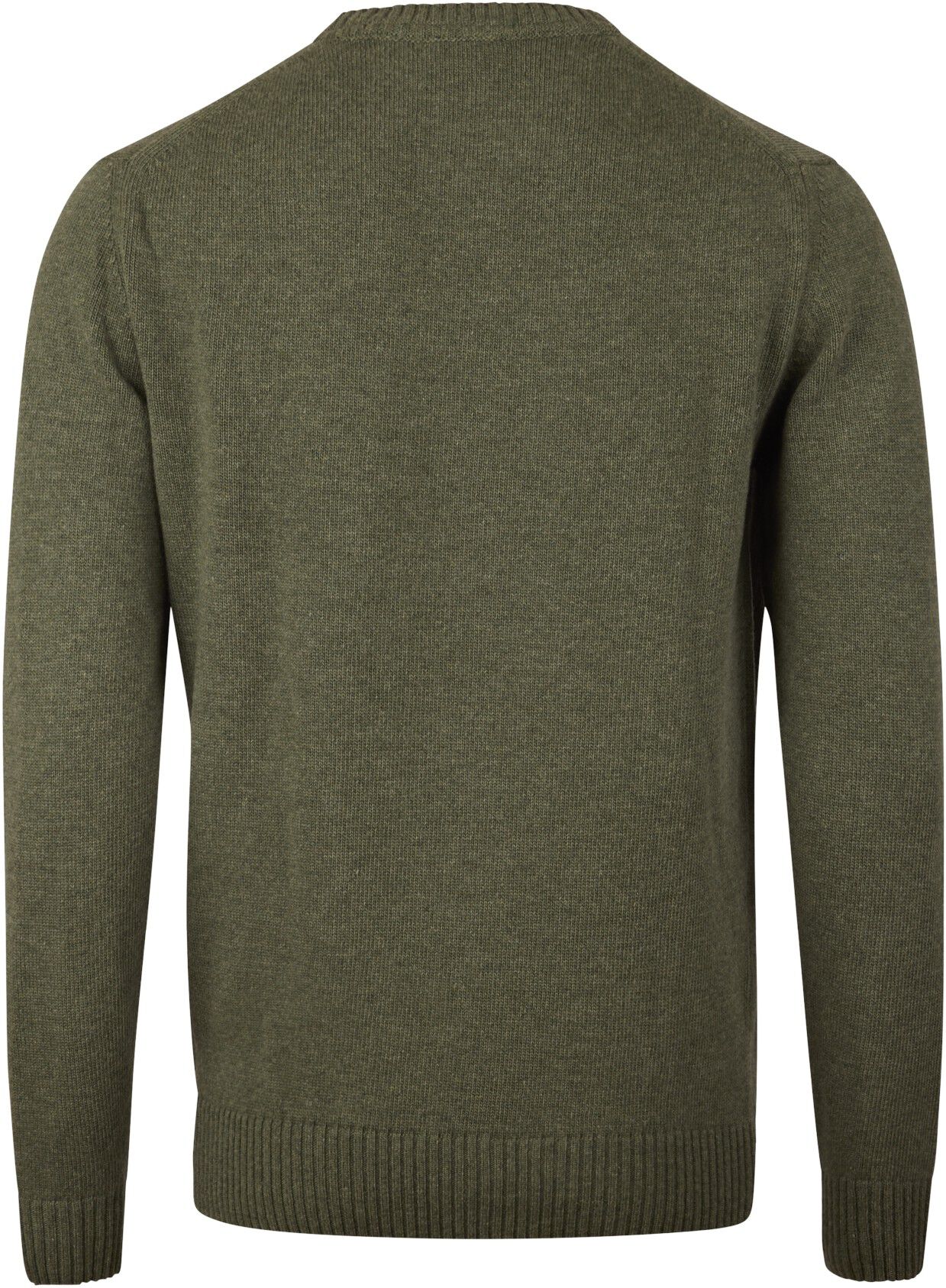 Pullover Knitted Crew Neck Carded Merino Wool