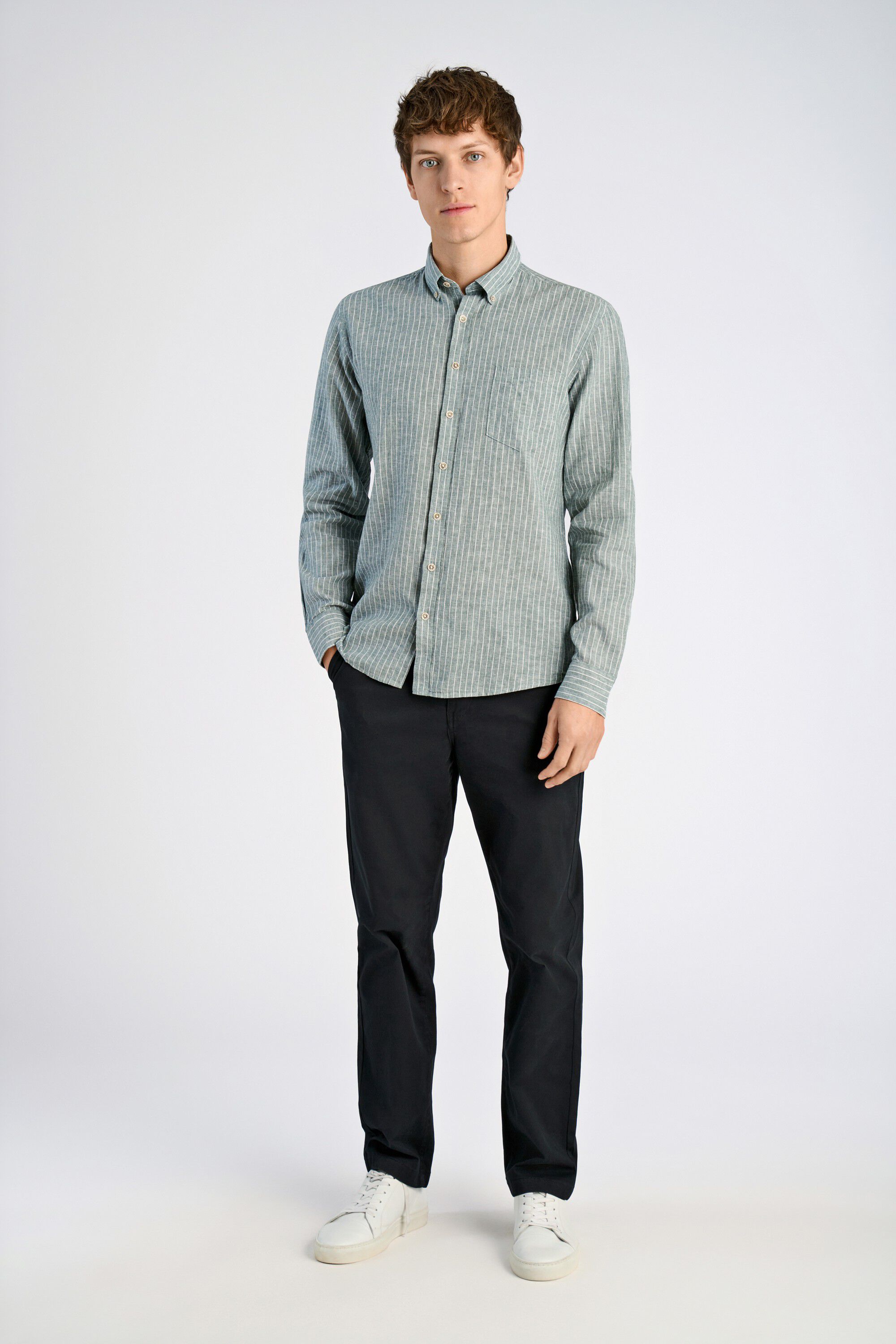 Cotton/linen shirt L/S