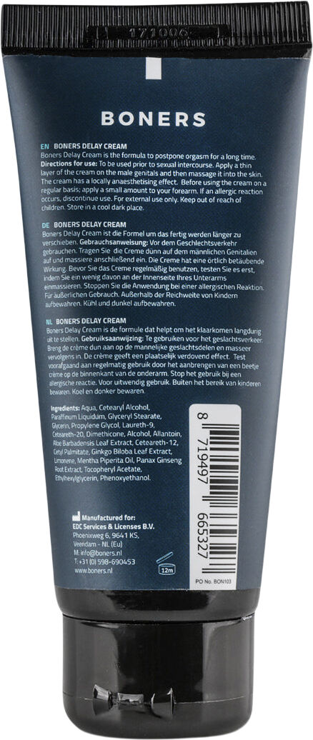Boners Delay Cream
