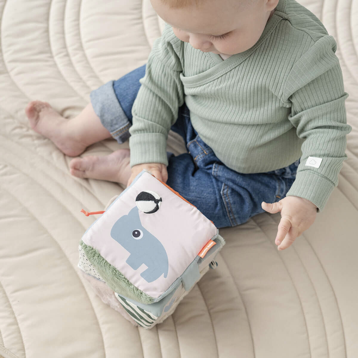 Folde-ud sanseterning Deer friends Farvemix