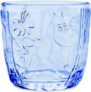 Moomin Arabia 28cl glas 2stk aqua